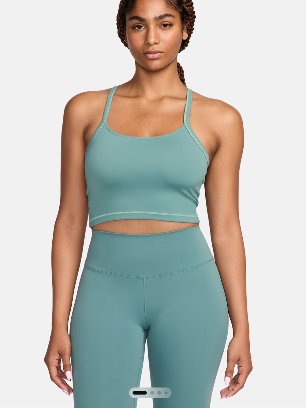 NWT! Nike One Fitted Dri Fit Cropped Tank Top, size small